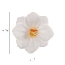 FLORES DE OBLEA COLOR BLANCO 4 CM.