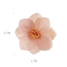 FLORES DE OBLEA COLOR ROSA CLARO 4 CM.