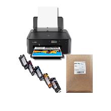 KIT IMPRESORA CANON PIXMA TS705A + PAPEL DE AZUCAR ALTA CALIDAD + KIT TINTAS COMESTIBLES 580-581