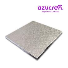 BASE CUADRADA PLATA 45 CM X 1.20CM AZUCREN