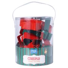 NAVIDAD CORTADORES DE GALLETAS (SET DE 12)