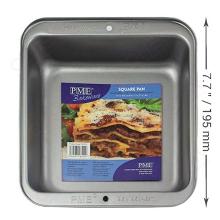 BANDEJA CUADRADA DE ACERO AL CARBONO ANTIADHERENTE PME 20,4CM