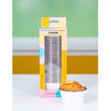 50 CAPSULAS FIESTAS BLANCO PLATA AZUCREN ( 5 CM. DIÁMETRO X 4 CM. ALTURA )