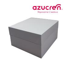 CAJA TARTA BLANCA ALTURA REGULABLE 40.5 X 40.5  X 15.2