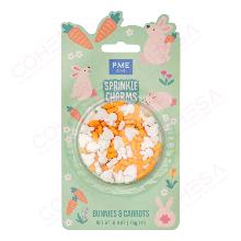 CHARMS DE SPRINKLES CONEJITOS Y ZANAHORIAS (25G/0.9OZ)
