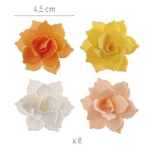 8 MINI NENUFAR OBLEA OTOÑAL 4,5CM DEKORA