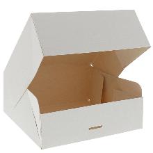 CAJA PARA PASTELERÍA BLANCA DE 20CM 50 UNIDADES