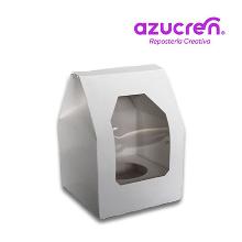 CAJA 1 CUPCAKE BLANCA AZUCREN
