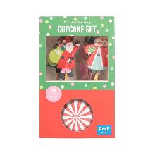 CUPCAKE SET NAVIDAD - SANTAS WORKSHOP (24 CASES AND TOPPERS) PME