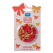 NAVIDAD SPRINKLE CHARMS - LAZOS FESTIVOS (25G / 0.9OZ) PME