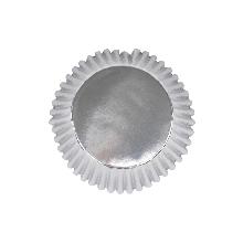 CÁPSULAS PARA HORNEAR METÁLICAS - PLATA, PACK DE 30