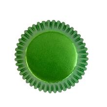 CÁPSULAS PARA HORNEAR METÁLICAS - VERDE, PACK DE 30