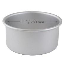 MOLDE PARA PASTEL REDONDO DE ALUMINIO ANODIZADO CON BASE EXTRAÍBLE Ø 280 MM