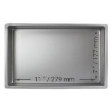 MOLDE PARA PASTEL RECTANGULAR DE ALUMINIO PME PROFUNDIDAD DE 7 X 11 X 2-PULGADAS