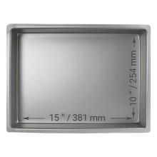 MOLDE PARA PASTEL RECTANGULAR DE ALUMINIO PME PROFUNDIDAD DE 10 X 15 X 2-PULGADAS