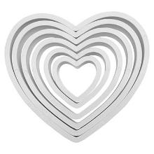 CORTADORES DE CORAZONES PME, JUEGO DE 6