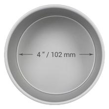 MOLDE PARA PASTEL REDONDO DE ALUMINIO ANODIZADO PME PROFUNDIDAD DE 4 X 3-PULGADAS