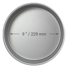 MOLDE PARA PASTEL REDONDO DE ALUMINIO ANODIZADO PME PROFUNDIDAD DE 9 X 3-PULGADAS