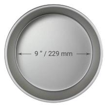 MOLDE PARA PASTEL REDONDO DE ALUMINIO ANODIZADO PME PROFUNDIDAD DE 9 X 4-PULGADAS