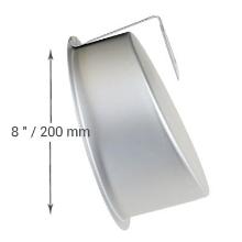 MOLDE PARA PASTEL IRREGULAR DE ALUMINIO ANODIZADO Ø 20 CM