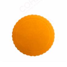 PLATO REDONDO PARA TARTA ORO BORDE ONDULADO Ø 20 CM H 3 MM