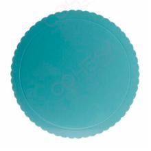 PLATO REDONDO PARA TARTA AZUL- ROSA BORDE ONDULADO REVERSIBLE Ø 30 CM H 3 MM