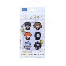 HARRY POTTER SET DE 6 TOPPERS COMESTIBLES PARA CUPCAKES, PERSONAJES ICÓNICOS