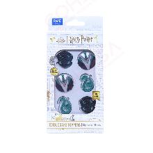 HARRY POTTER TOPPERS COMESTIBLES PARA CUPCAKES CASA SLYTHERIN