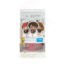 HARRY POTTER SET DE 24 CÁPSULAS PARA CUPCAKES Y TOPPERS CON PERSONAJES ICÓNICOS