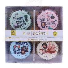 HARRY POTTER CÁPSULAS PARA CUPCAKES FORRADAS DE ALUMINIO, SET DE 60, HECHIZOS