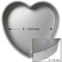 VINTAGE CAKE - MOLDE DE ALUMINIO ANODIZADO CON FORMA DE CORAZÓN VINTAGE 20.3CM