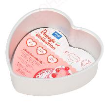 VINTAGE CAKE - MOLDE DE ALUMINIO ANODIZADO CON FORMA DE CORAZÓN 15.2CM