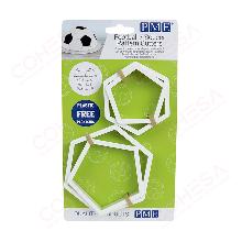 CORTADORES DE PATRÓN PARA BALÓN DE FÚTBOL SET DE 4