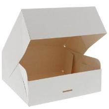 CAJA PARA PASTELERÍA BLANCA 22CM 5 UNIDADES