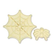 MOLDE JEM POP-IT PARA DECORACIÓN DE FONDANT DE HALLOWEEN - ARAÑA Y TELARAÑA