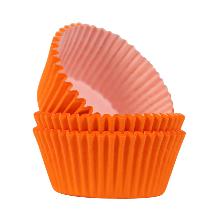 CÁPSULAS PARA CUPCAKES, NARANJA 60 UNIDADES