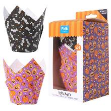 HALLOWEEN TULIPAS PARA MUFFINS - FIESTA DE CALABAZAS (SET DE 24)