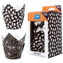 HALLOWEEN TULIPAS PARA MUFFINS - NOCHE ESPELUZNANTE (SET DE 24)