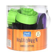 HALLOWEEN CORTADORES DE GALLETAS (SET DE 12)