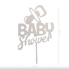 CAKE TOPPER BABY SHOWER 16X10CM