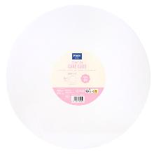 SET DE 5 BASES REDONDAS PARA TARTAS, BLANCO (12" / 30CM)
