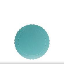 PLATO REDONDO PARA TARTA AZUL BORDE ONDULADO Ø 20 CM H 3 MM