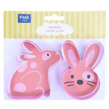 PASCUA CORTADORES DE GALLETAS, SET DE 2 - CONEJITOS