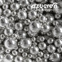 MIX PERLAS PLATA METALIZADAS AZUCREN 4-6-8 MM 90 GR